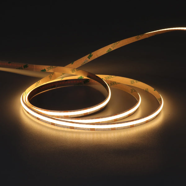 LED Flexible Dual Color No Solder Joints COB Strip FCOB576-24-M8-NS-DC ...