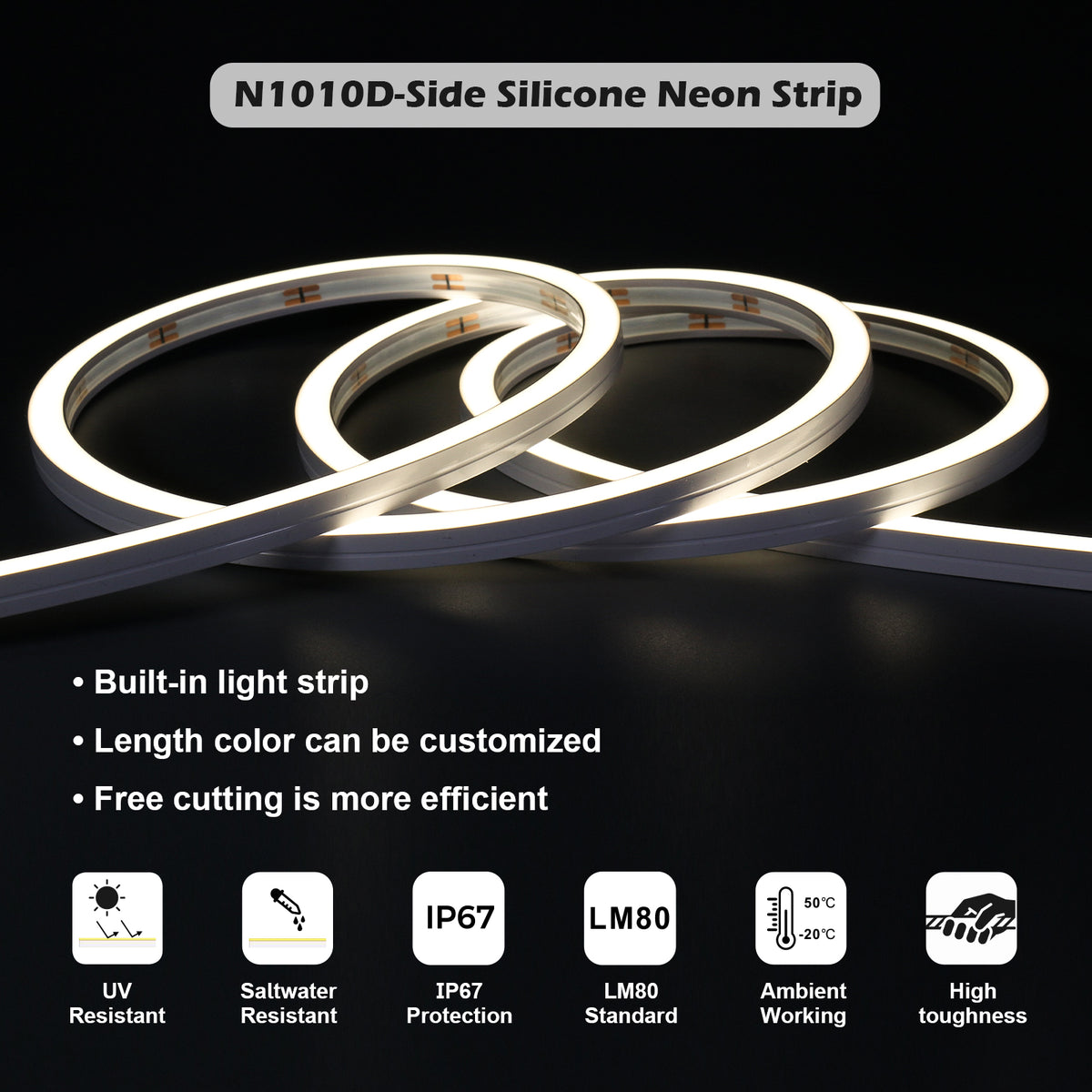 N1010D-SIDE LED Neon Flex Side Luminous – Surmountor Lighting CO., Limited