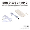 SUR-24036-CP-HP-C LED Cascadable Cabinet Power Supply 36W 24V PF＞0.9