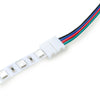 CT009 LED Accessories 10mm RGB Two Ends Click Plug With 15cm Cable