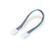 CT009 LED Accessories 10mm RGB Two Ends Click Plug With 15cm Cable