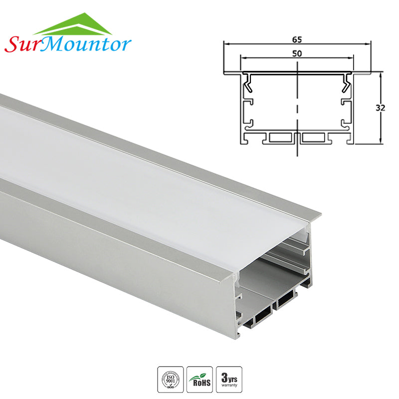 C6532 Recessed Mounting LED Aluminum Profile with Springs Clip ...