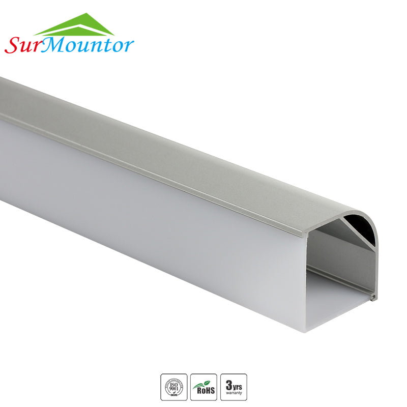 B3030 Corner LED Aluminum Profile For Double Line LED Strip ...