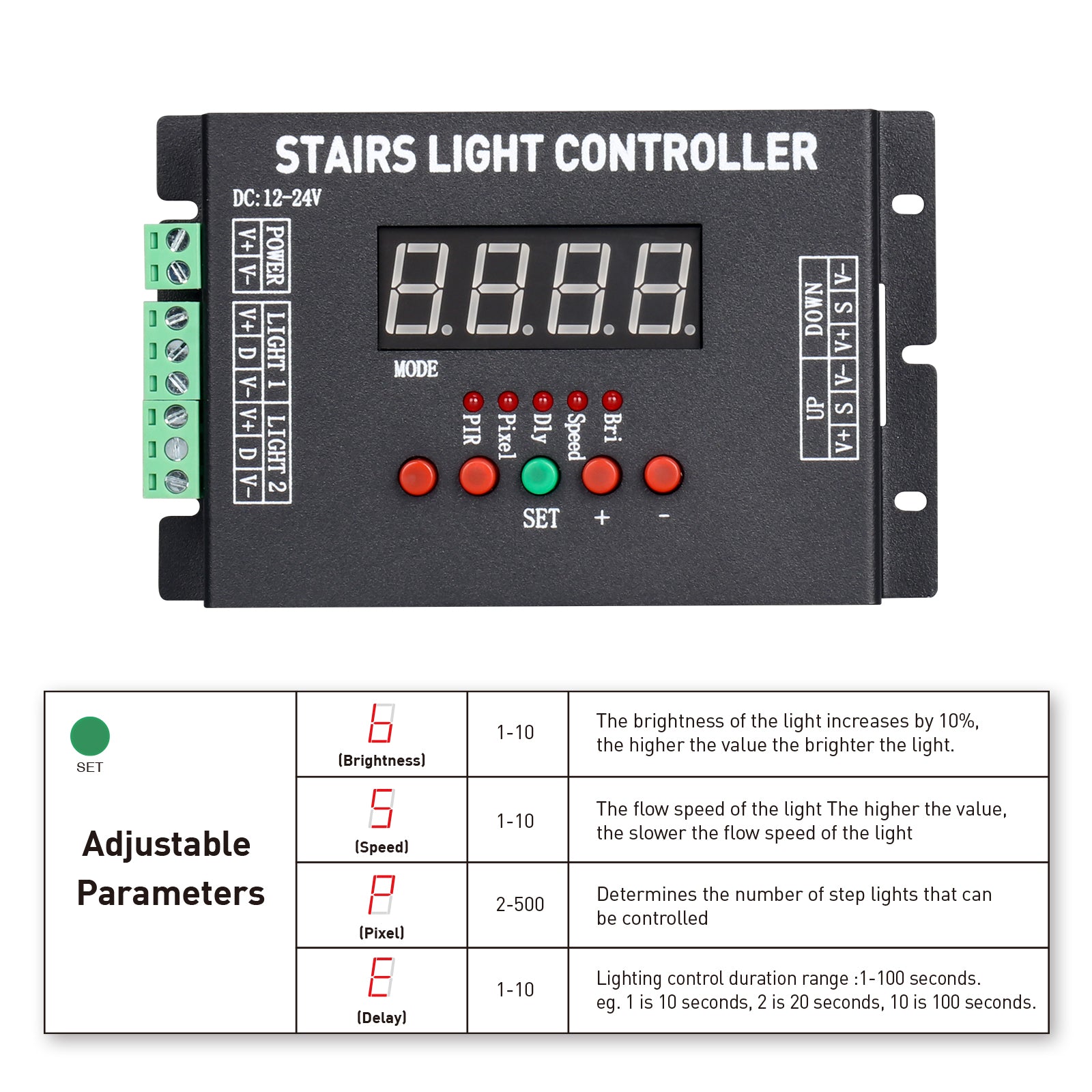 SL001 LED Stair Light Controller System for Indoor Smart LED Running W ...